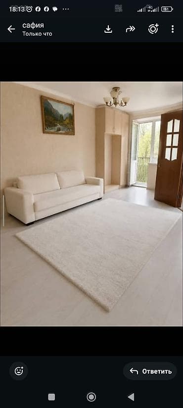 комната гостинка: Студия, 32 м², Пишпек Хрущевка, 2 этаж, Косметический ремонт — 3