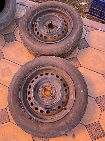 колесо на 14: Колеса в сборе 175 / 65 / R 14, Лето, Б/у, Пара, Легковые, Железные, отверстий - 4 — 1