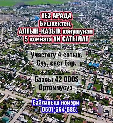 Дом, 65 м², 5 комнат, Собственник