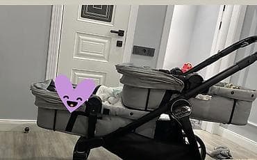 easy walker: Детская коляска для двоих Baby Jogger City Select LUX (серый текстиль — 2