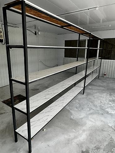 Соода жабдуулары: Адрес: Гагарина 45к Металлические торговые стеллажи и столы с полками — 5
