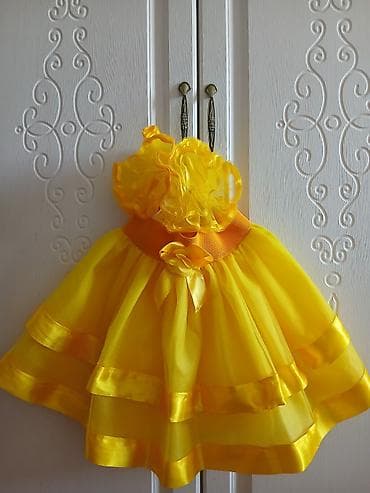 саламандра обувь бишкек: Детское платье, цвет - Желтый, Б/у — 1
