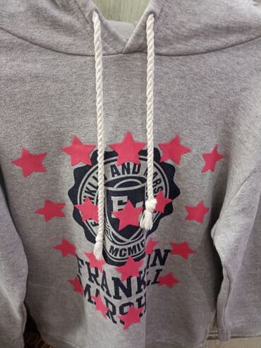 серый свитшот женский: Флис, АКШ, S, M — 2