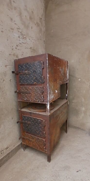 электрическая печка для дома: Металлическая печь-буржуйка (самодельная), двойной модуль. - — 8