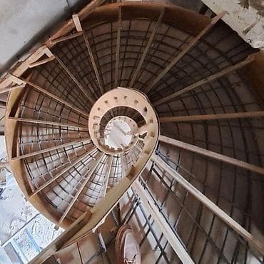 материалы для лестницы в бишкеке: Бетонная лестница Наружные, Форма лестницы: Винтовая — 7