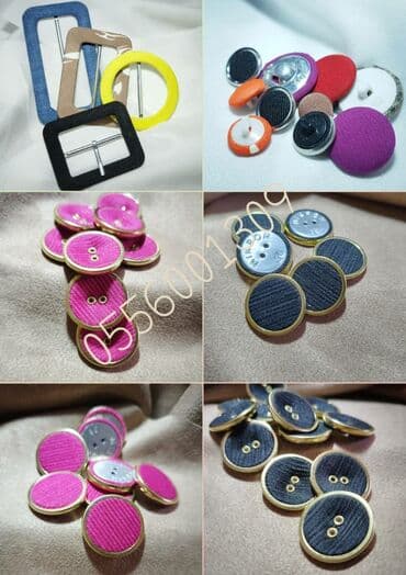 декотировка ткани: Занимаемся обтяжкой тканью пуговиц, кнопок на куртки и пряжек, любого — 1