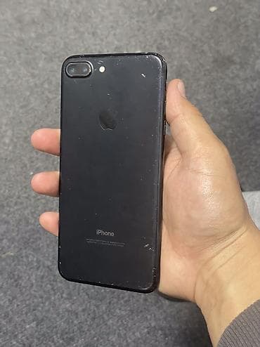 IPhone 7 Plus, Б/у, 128 ГБ, Jet Black, Чехол, 100 %