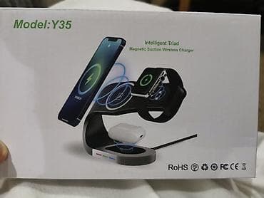 battery pack: Многофункциональная беспроводная зарядная станция-держатель Y35 - Три — 4