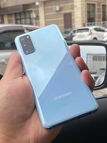 Samsung Galaxy S20, Б/у, 128 ГБ, цвет - Голубой, 1 SIM, eSIM — 1