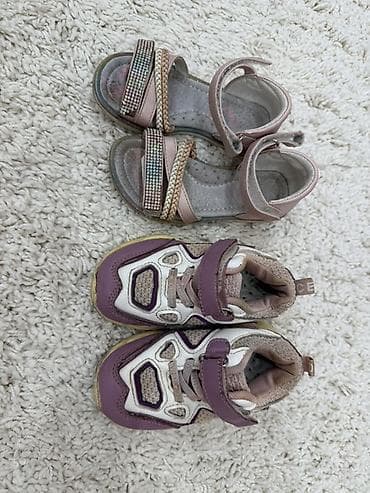 Джинсы и брюки: Комплект, цвет - Розовый, Б/у — 1