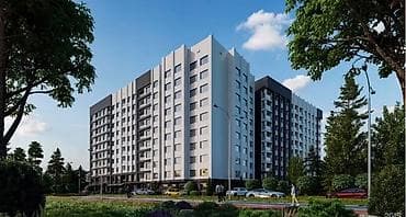 новый квартира: 1 комната, 46 м², парк Фучика Элитка, 10 этаж, ПСО (под самоотделку) — 1
