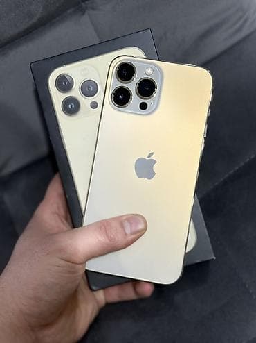 IPhone 13 Pro Max, Б/у, 256 ГБ, Matte Gold, Коробка, 95 %