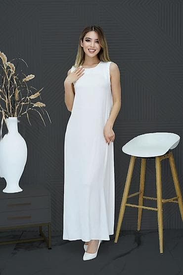 Айымдардын кийими: Күнүмдүк көйнөк, Жай, Узун модель, Түз, Бардык өлчөмдөр — 9