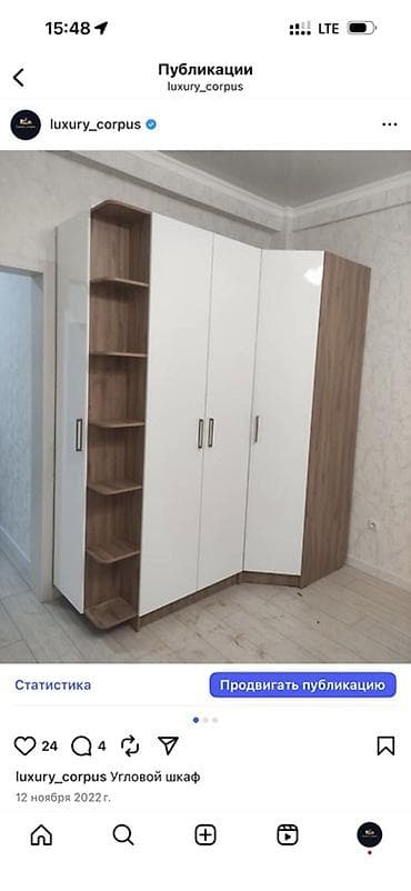 Шкафы-купе: Шкаф-купе модульный для спальни/прихожей - Габариты секции на фото — 7