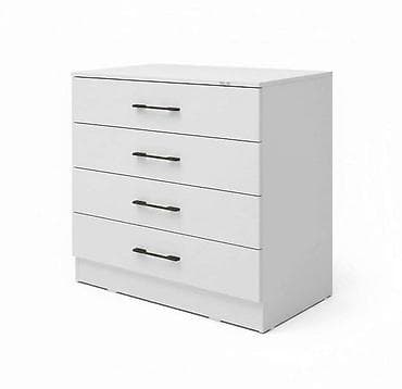 Комоды: Комод для одежды, Без зеркала, цвет - Белый, В рассрочку, Самовывоз, Платная доставка — 1