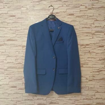 школьные костюмы для мальчиков: Школьная форма, цвет - Синий, Б/у — 4