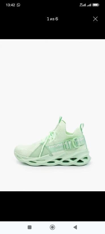 Прокат одежды: Кроссовки Fashion Sport, мятный цвет (пастельно‑зелёный) женские 41 — 1