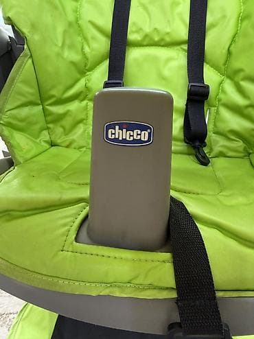 chicco: Стульчик для кормления, Б/у, Chicco, Другой вид, цвет - Зеленый, Самовывоз — 4