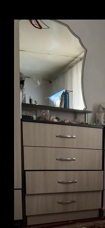 Эмерек гарнитурлары: Спальный гарнитур в современном стиле, цвет «дуб сонома» с контрастной — 3