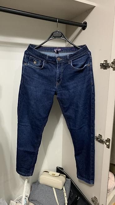 Джинсы: Джинсы мужские, классический темно-синий деним.(оригинал) - Посадка — 1