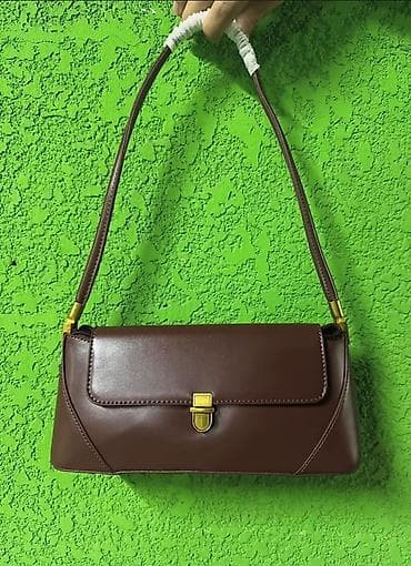 Женская сумка через плечо/на плечо, компактная прямоугольная форма. -