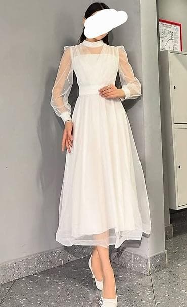 белый платия: Выпускной платье — 3