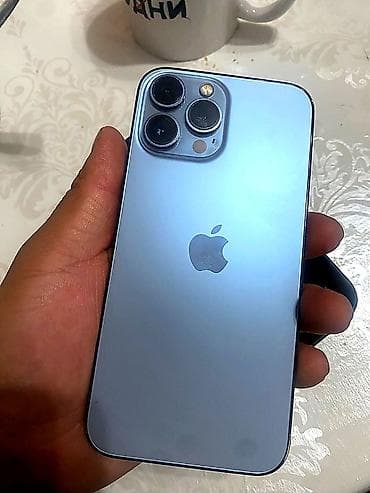 q maks: IPhone 13 Pro, Б/у, 256 ГБ, Sierra Blue, Чехол, 100 % — 3