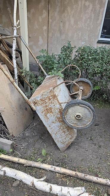 карпа: Двухколёсная строительная/садовая тачка из металла. - Прочная сварная — 3