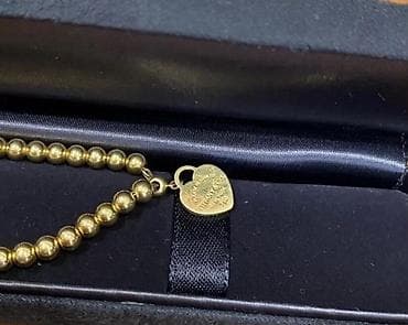 Браслет Tiffany & Co. Beads с подвеской-сердцем золото 585 пробы — 4