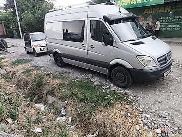 Унаа: Mercedes-Benz Sprinter (длинная база, высокий крыша), серебристый. - — 10