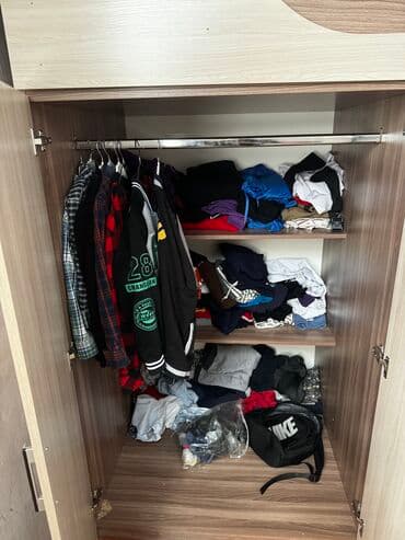 кровать двухъярусная бу: Детская гарнитура, Б/у, Для мальчика, цвет - Бежевый, Самовывоз — 2