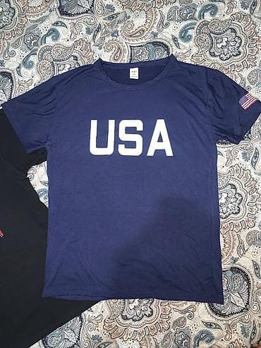 cactus jack: Футболка с принтом USA - Цвет: темно‑синий - Принт: крупная надпись — 2