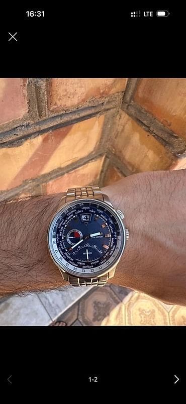 muhajeer часы: Часы Citizen Eco-Drive World Time - Механизм: Eco-Drive (солнечная — 1