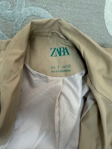 плащ дождовик: Детский тренч ZARA - Размер: 7 лет (рост 122 см), указано на ярлыке — 2