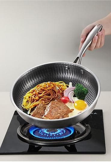венгер часы: Набор сковород-вок HONGCHENDA Non-stick Honeycomb - Комплектация: 3 — 3