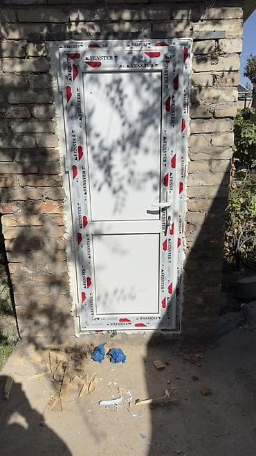 Строительство под ключ: Пластиковая дверь на заказ, Входная, Для частного дома, Другое количество створок, Распашная, Узбекистанская, Бесплатный замер — 10