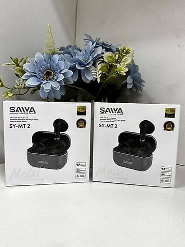 e96a hoco: Беспроводные наушники SAIVA SY-MT 2 (Metal) - Формат TWS с зарядным — 1