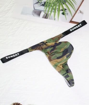 стринг трусы: Мужские стринги с анатомическим мешочком - Модель: узкие — 7