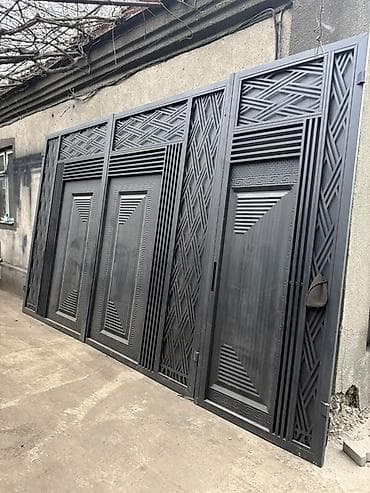 черный лебедь: Металлические уличные ворота и калитки - Материал: сталь, сварная — 1