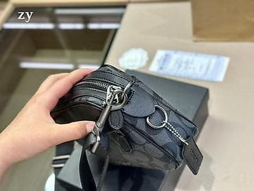 чехол на xs: Классическая сумка, Coach, Материал: Комбинированный материал, Застежка на молнии, Унисекс — 4