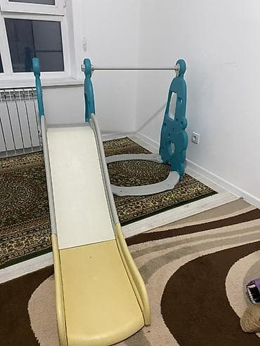 горка качеля: Детский игровой комплекс для дома 3-в-1: - Горка с плавным стартом и — 2