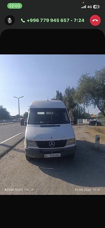 Продажа авто: Mercedes-Benz Спринтер: 1998 г., 2.9 л, Механика, Дизель, Бус — 2