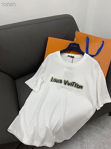 vuitton: Мужская футболка, S, XS, XL, Louis Vuitton, Новый, цвет - Белый, Платная доставка, Самовывоз, Бесплатная доставка — 2