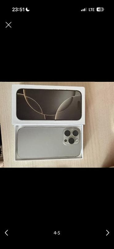 IPhone 15 Pro, Б/у, 256 ГБ, Natural Titanium, Коробка, 96 % at lalafo.kg IPhone 15 Pro, Б/у, 256 ГБ, Natural Titanium, Коробка, 96 %