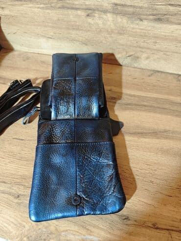 сумку кошелек на пояс: Барсетка, Материал: Натуральная кожа, Новый — 5