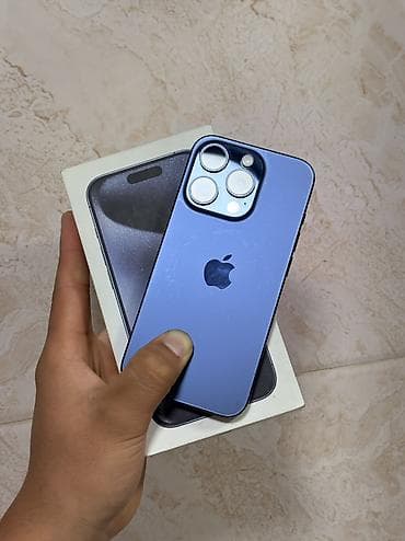 IPhone 15 Pro, 256 ГБ, Blue Titanium, Коробка, 86 %