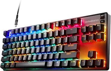 hyper x cloud: Клавиатура, SteelSeries, Механическая, Проводное подключение, Размер: 80% — 1