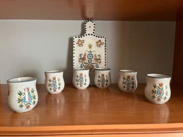 розовая вода: Набор столовой и декоративной посуды с традиционными европейскими — 6