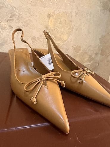 танцевальная обувь: Туфли-слингбэки MANGO - Модель: острый носок, открытая пятка со — 7