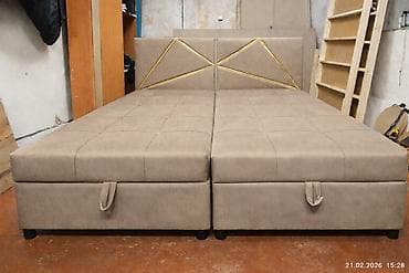 деревянные кресла качалки: Односпальная кровать, Новый, С мягким изголовьем, В рассрочку, длина - 200 см — 8